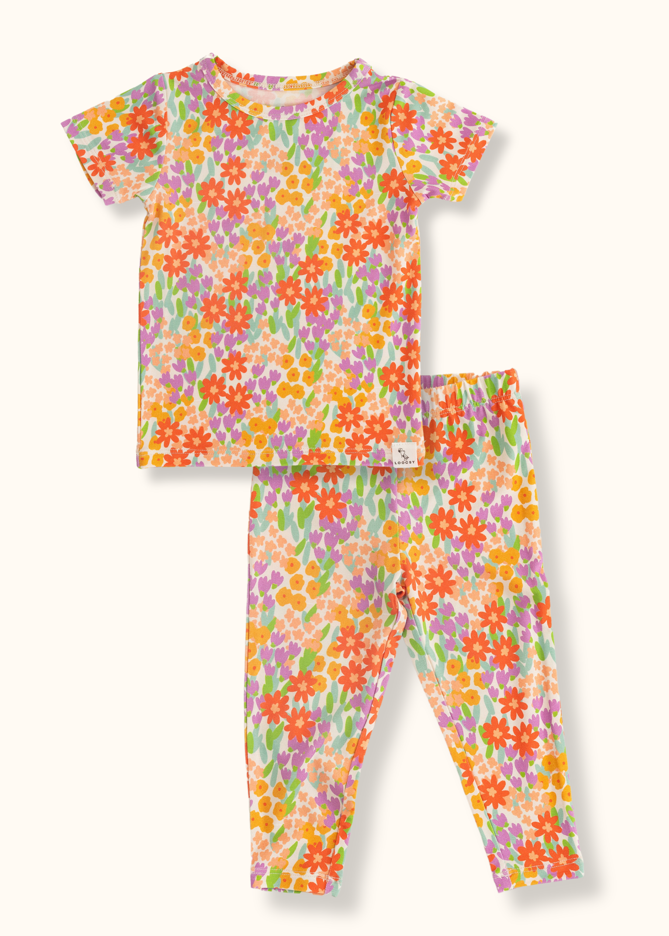 Spring Floral Pajama Set