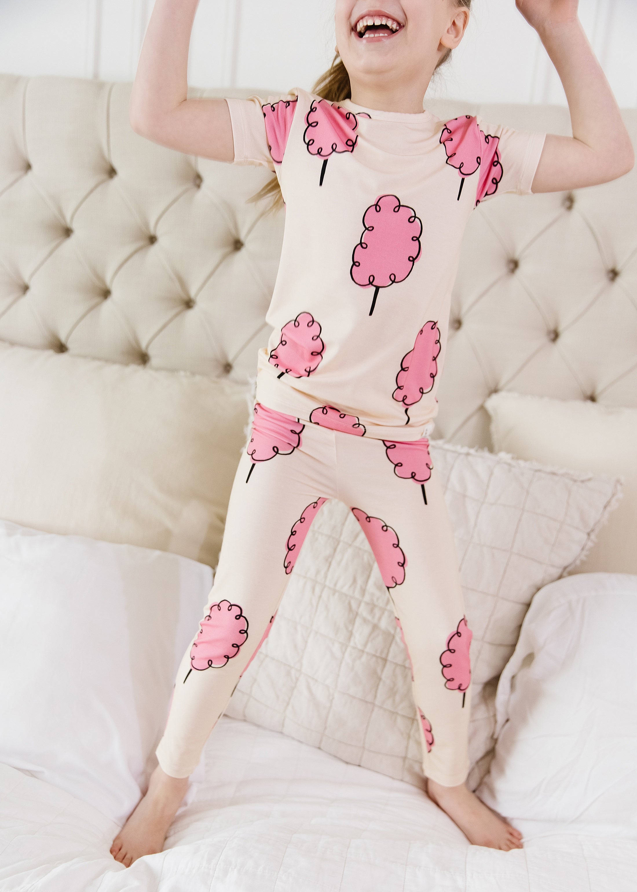 Short Sleeve Cotton Candy Pajama Set