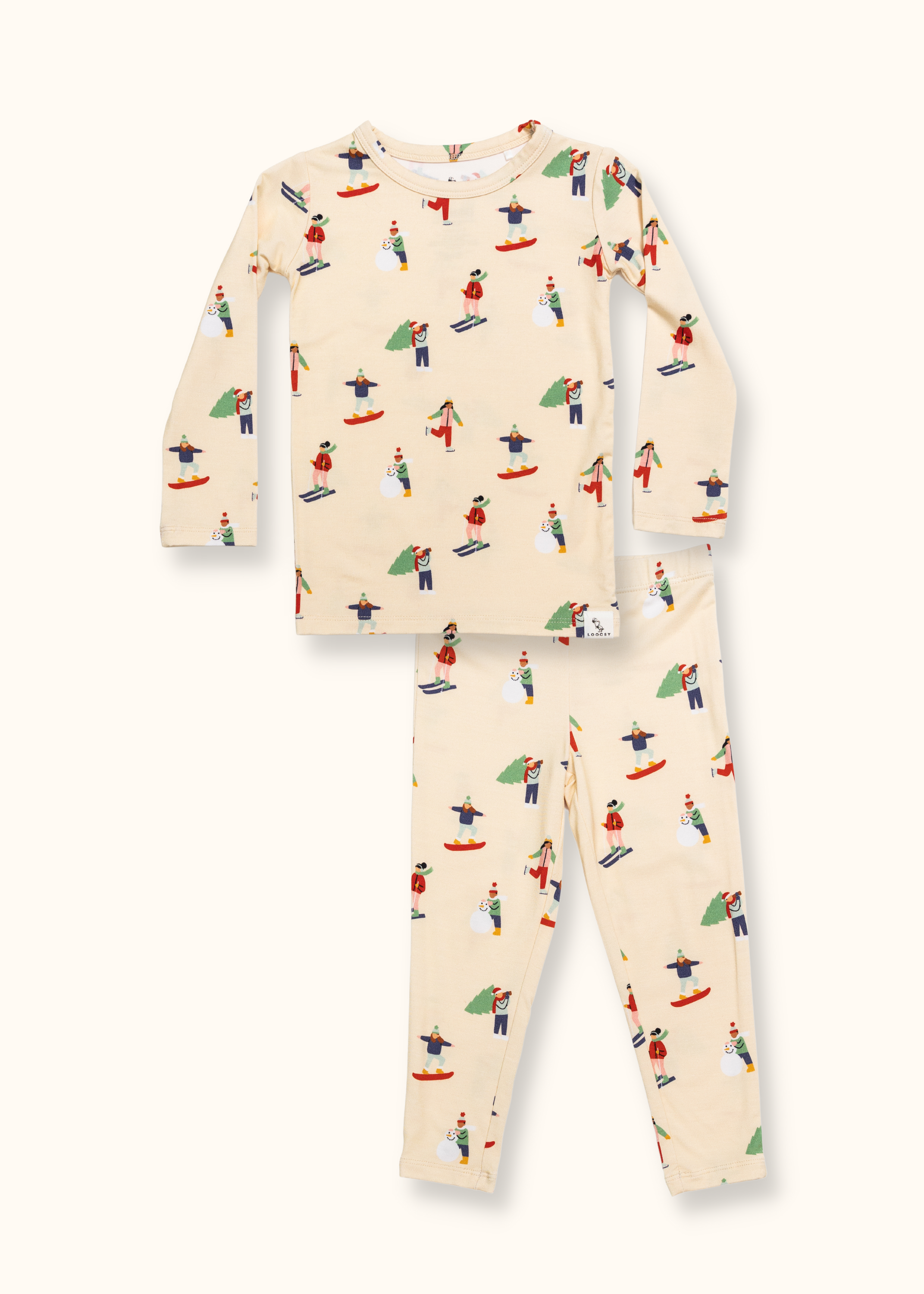Skiers Pajama Set