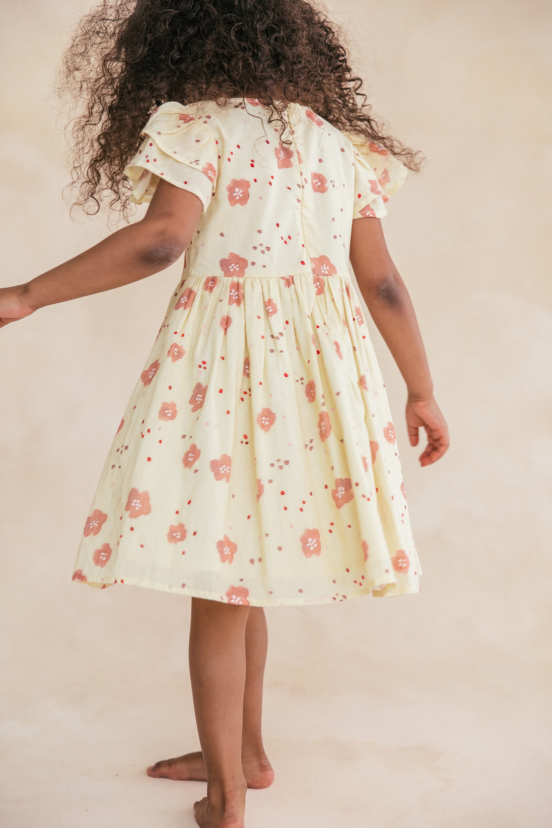 Preppy Poppy Flutter Sleeve Dress