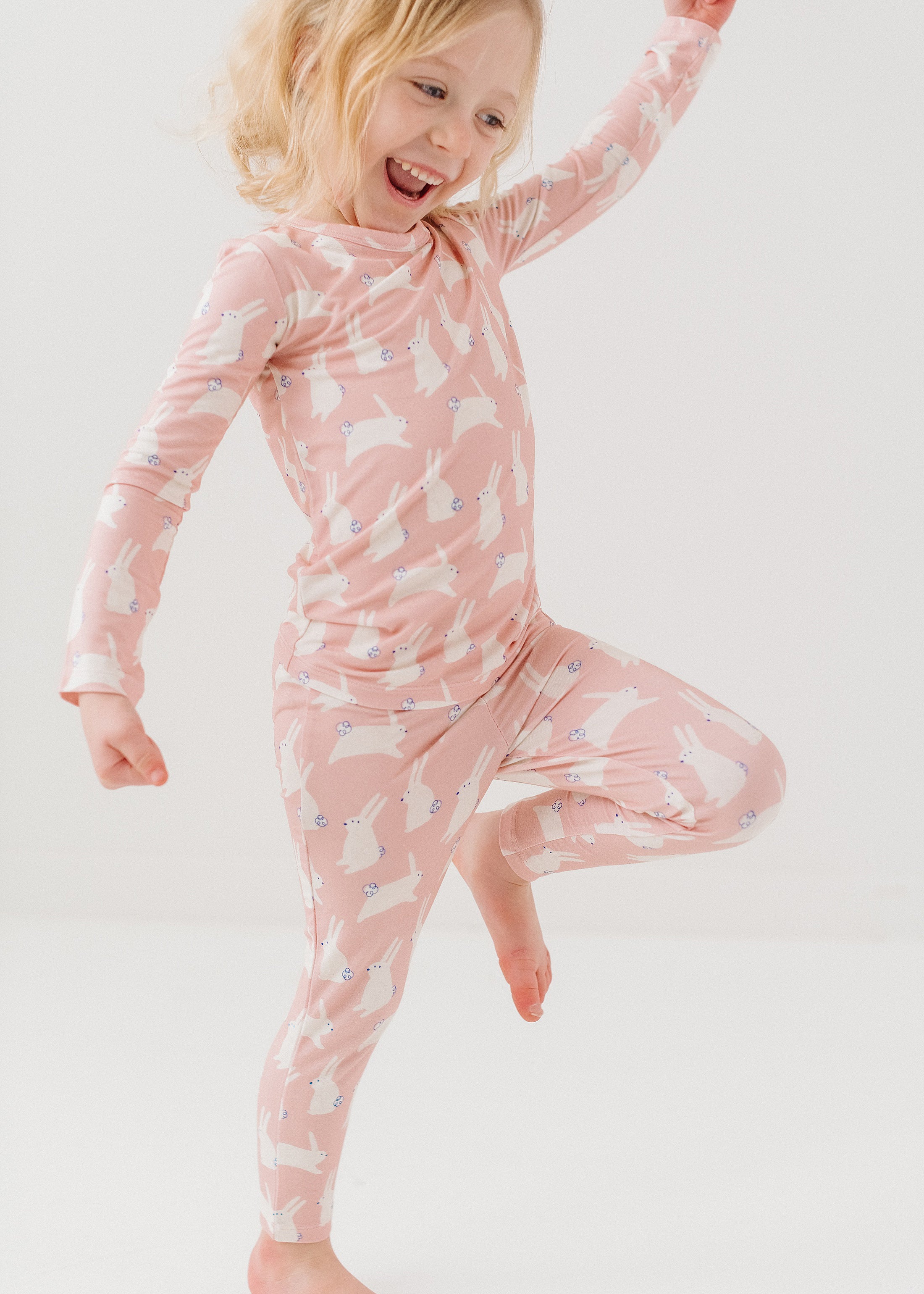 Pink Bunny Pajama Set