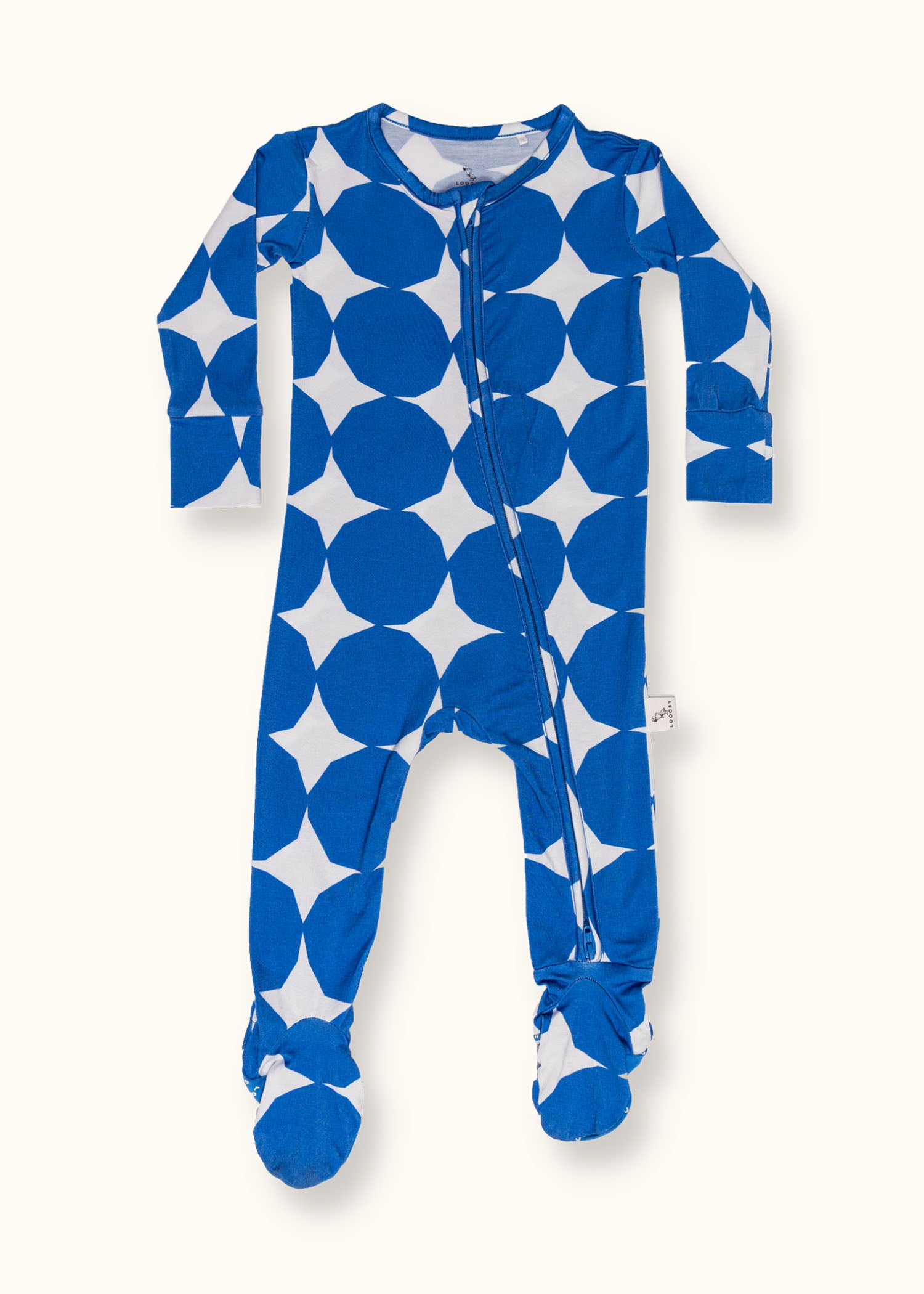 Blue Diamond Stars Footie Pajama
